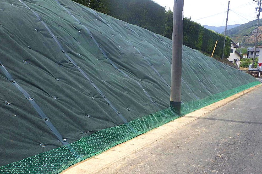 防草シート工